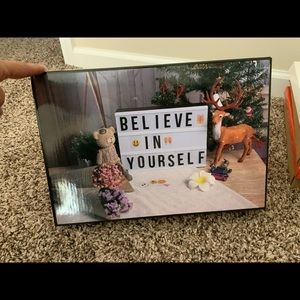 Cinema Light Box with Letters